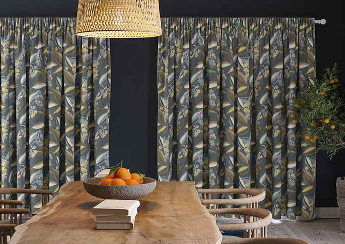 Josie, Petrol - Made to Measure Curtains - Image 7